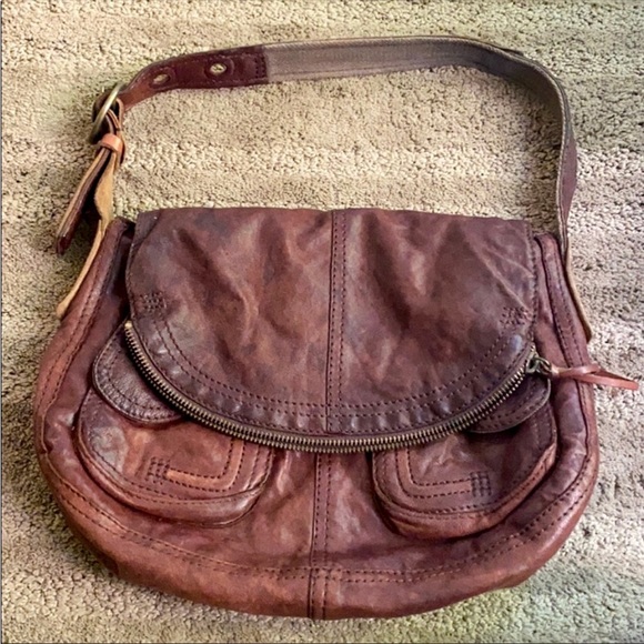 Lucky Brand Handbags - Lucky Brand vintage brown leather bag